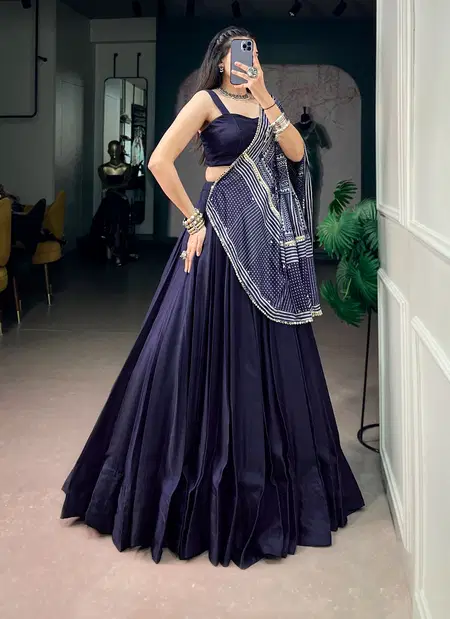Lnb1776 Moonga Silk Printed Satin Lehenga Choli Collections